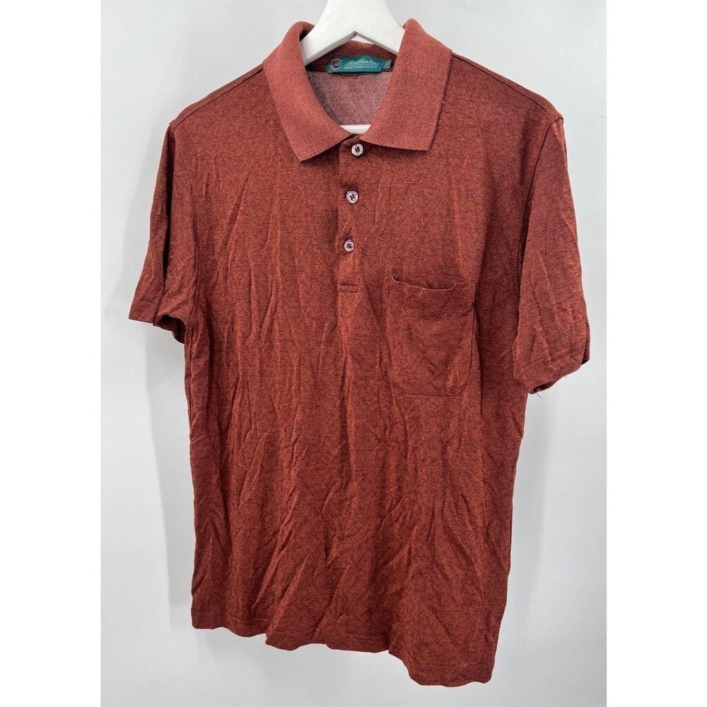 Bellantine Field Korea Men's S Small Burnt Orange T-Shirt Collared Short Sleeves